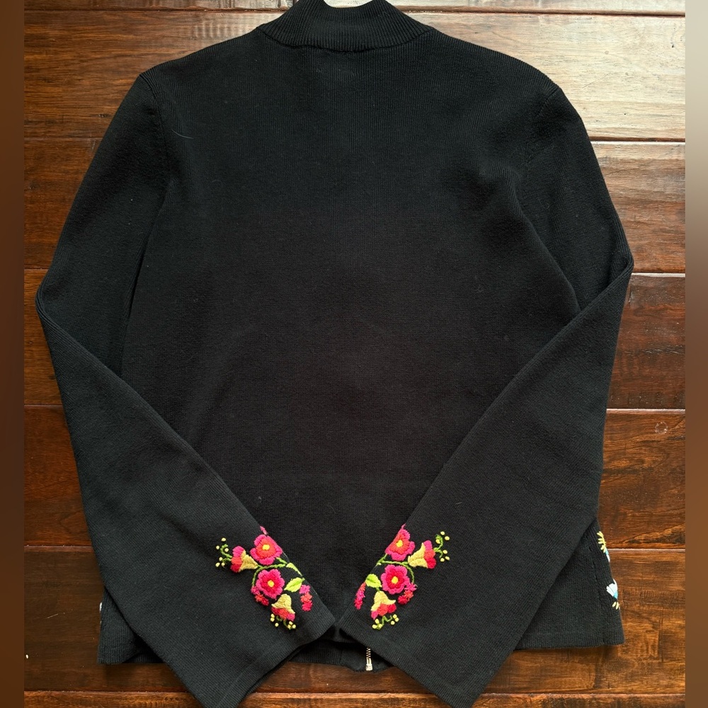 Vintage Cambridge Dry Goods Jacket with Floral Embroidery 100 percent cotton - Picture 3 of 4